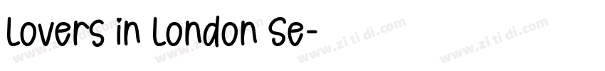 Lovers in London Se字体转换